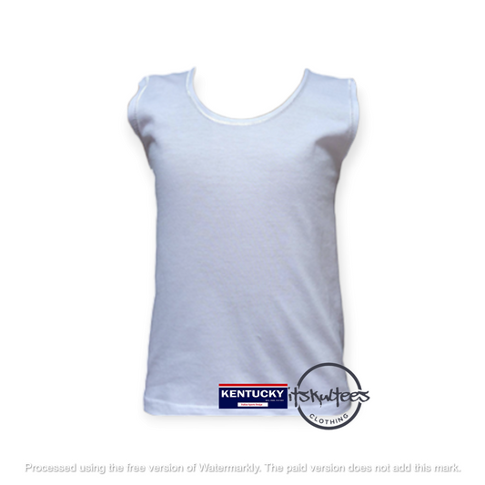 itskultees Kentucky Sando for Kids Round Neck White