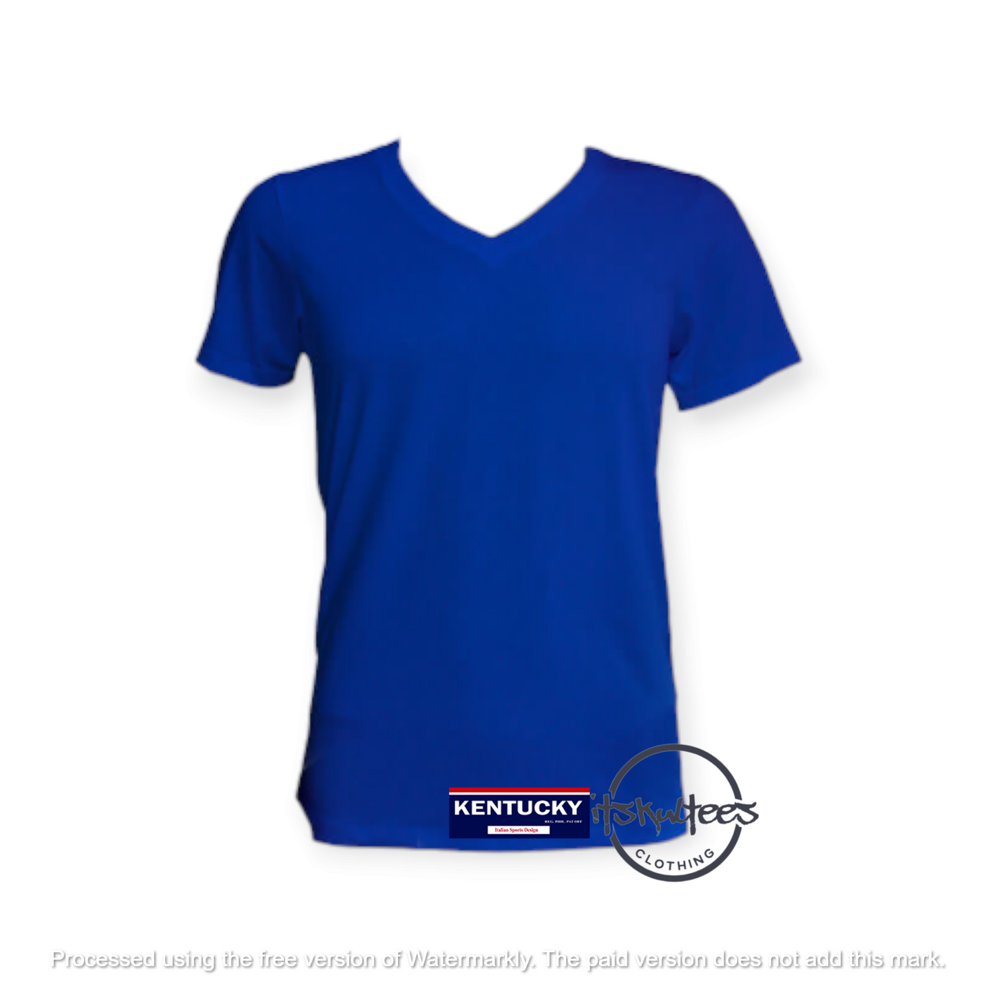 itskultees Kentucky T-Shirt for Men V-Neck Classic Colored